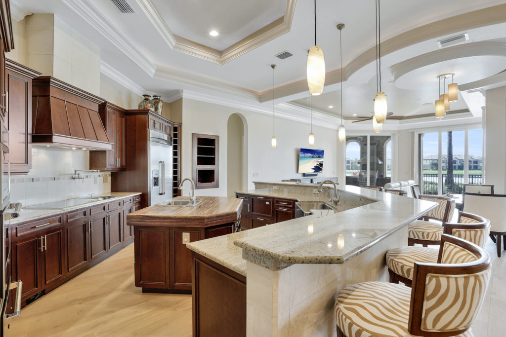 Kitchen in a Lely Luxury Home